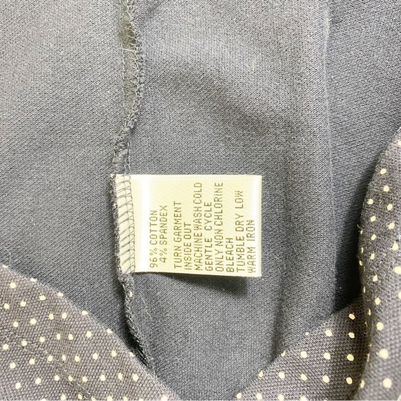 Talbots Navy Polka Dot Polo Dress Summer Cute Dress Casual Church S - Picture 9 of 10